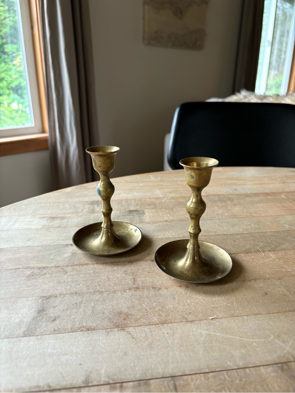 Vintage Brass Candlesticks